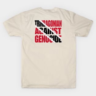 Trinbagonian Against Genocide - Flag Colors - Double-sided T-Shirt